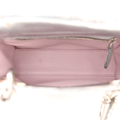 Christian Dior Metallic Lizard Mini Lady Dior Silver 5 of 17
