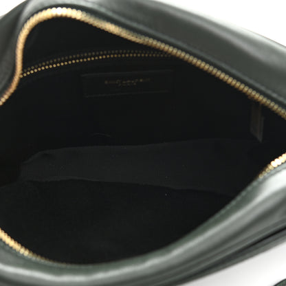 Saint Laurent Lambskin Quilted Victoire Camera Bag New Vert Fonce 5 of 7