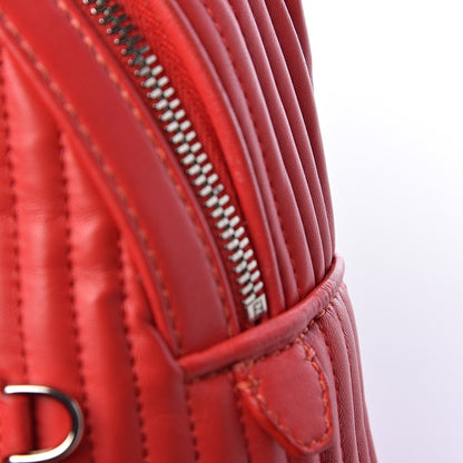 Fendi Shiny Nappa Trapuntata Mini Backpack Papavero 12 of 16