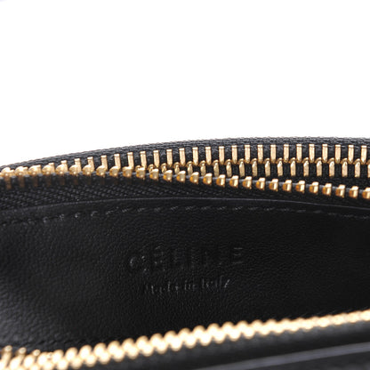 Celine Lambskin Large Trio Crossbody Bag Black 6 of 7