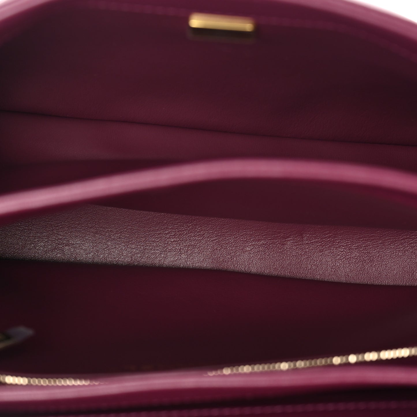Lambskin Quilted Small Trendy Chain CC Dual Handle Flap Bag Purple