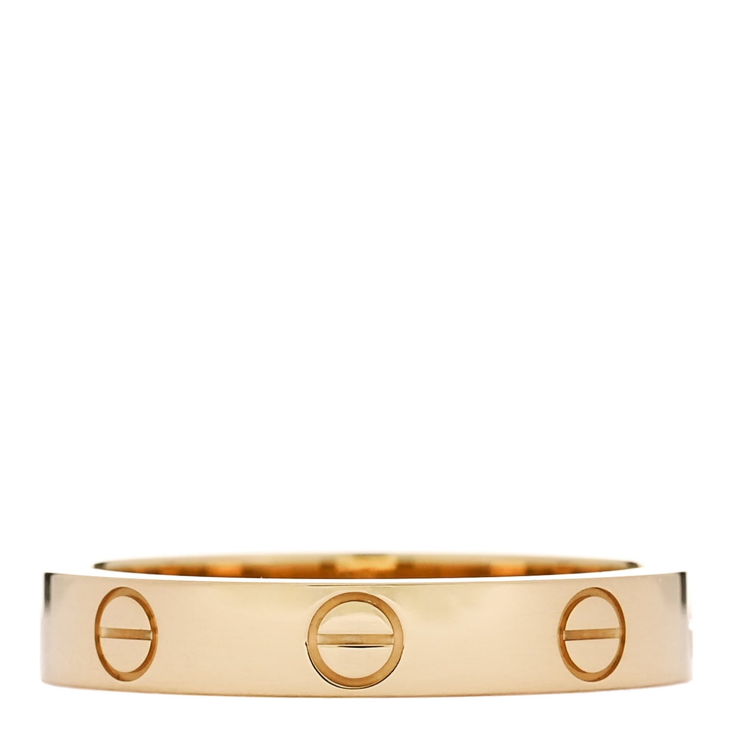 18K Yellow Gold 3.5mm LOVE Wedding Band Ring 55 7.25
