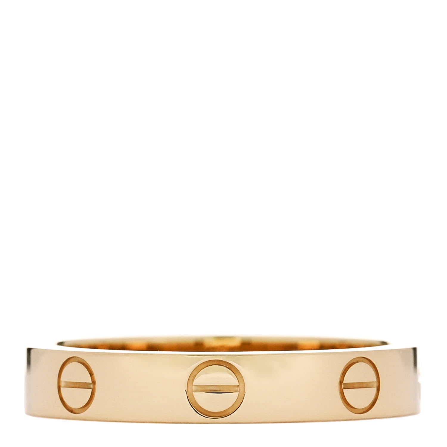 Cartier 18K Yellow Gold 3.5mm LOVE Wedding Band Ring 55 7.25 3 of 5