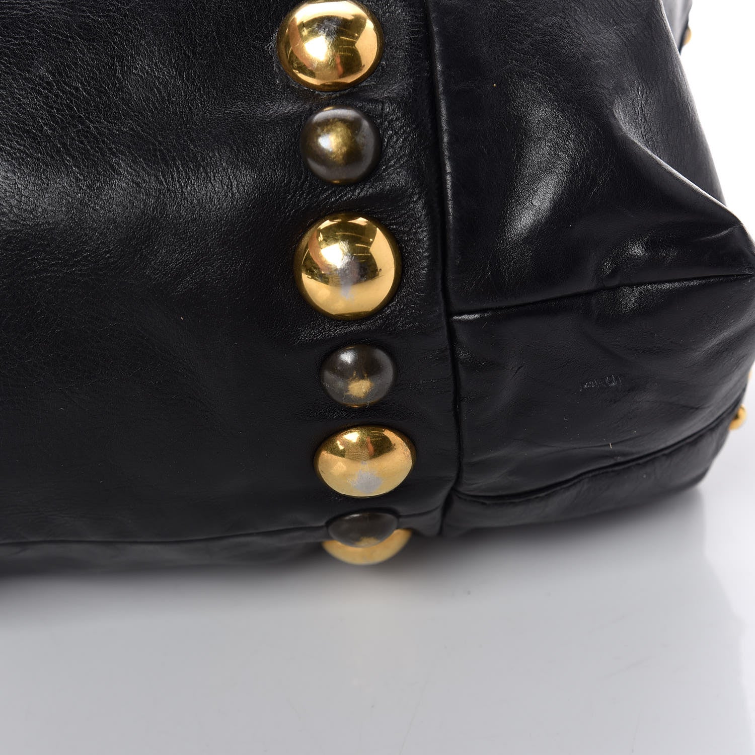 Gucci Calfskin Suede Fringe Large Babouska Tote Black 15 of 21