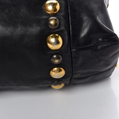 Gucci Calfskin Suede Fringe Large Babouska Tote Black 15 of 21