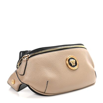 Versace Grained Calfskin Vanitas Medusa Belt Bag Taupe 4 of 9