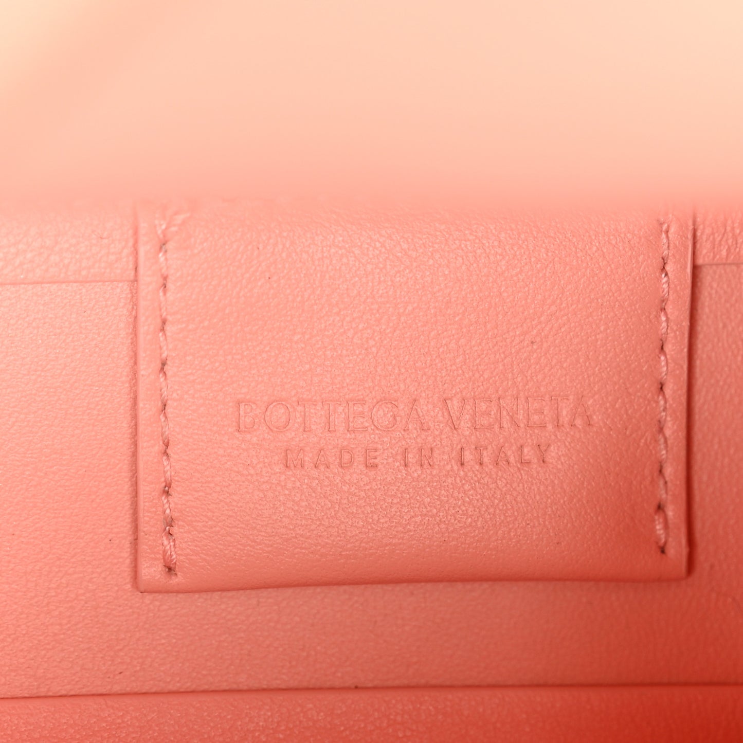 Calfskin Small The Point Triangle Bag Peachy