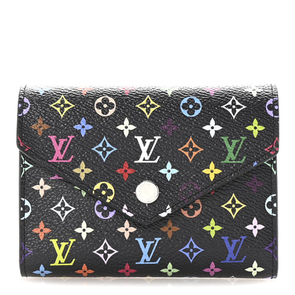 Louis Vuitton LV x TM Monogram Multicolor Victorine Wallet Black 1 of 6