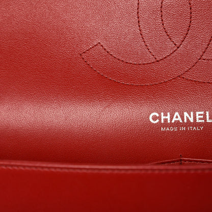 Chanel Lambskin Quilted Jumbo Double Flap Red 9 of 11