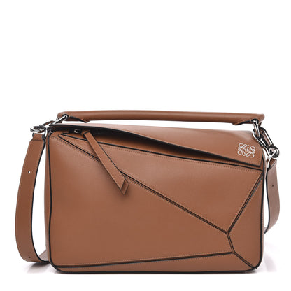 Loewe Calfskin Medium Puzzle Bag Tan 1 of 10