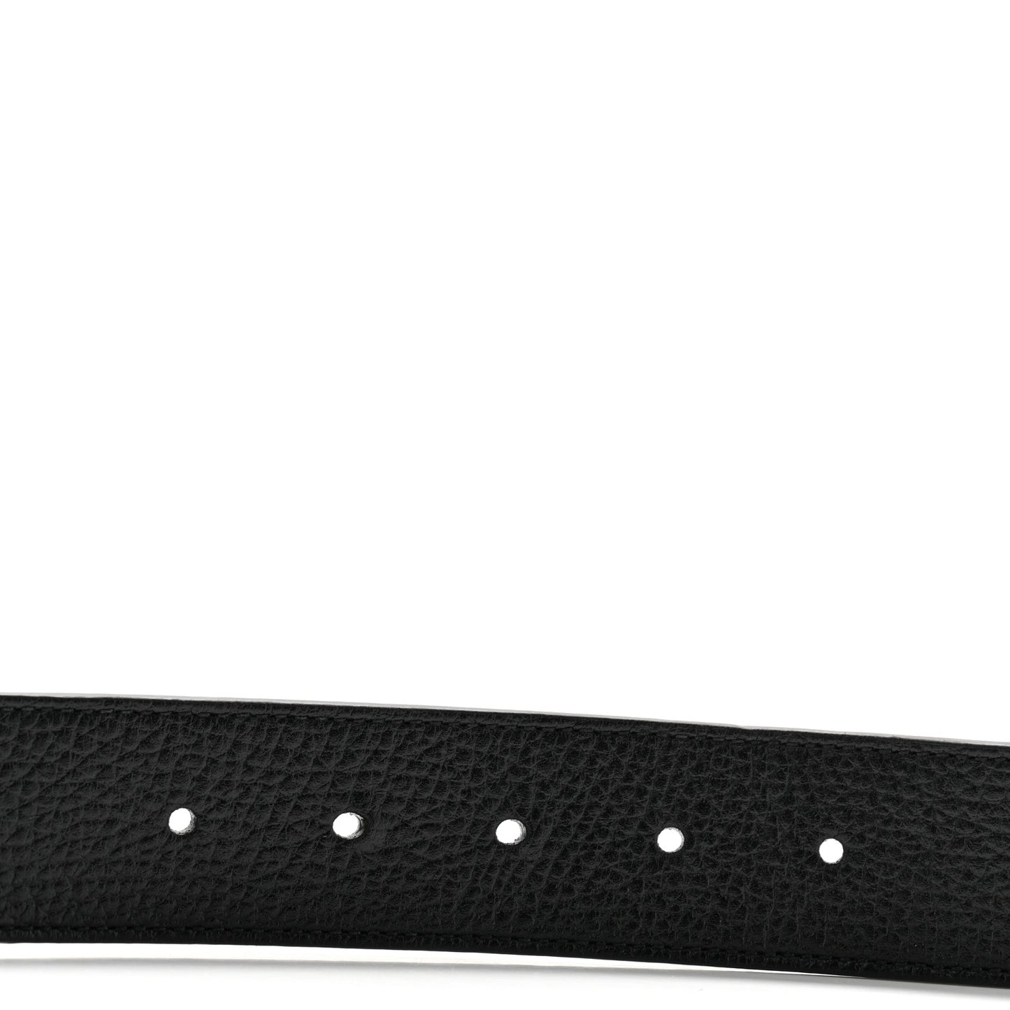 Dollar Calfskin Double G Reversible 37mm Belt 100 40 Black New Acero
