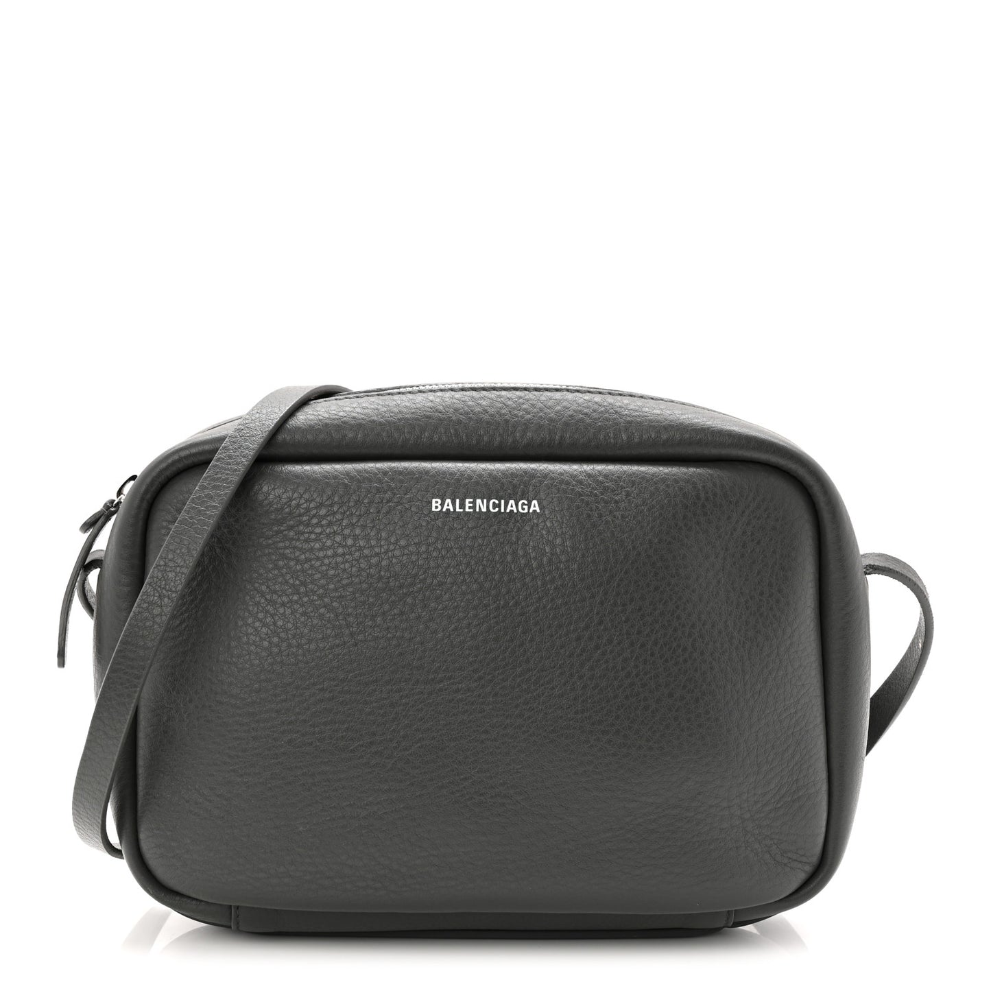 Calfskin Logo S Everyday Camera Bag Gris Fossile