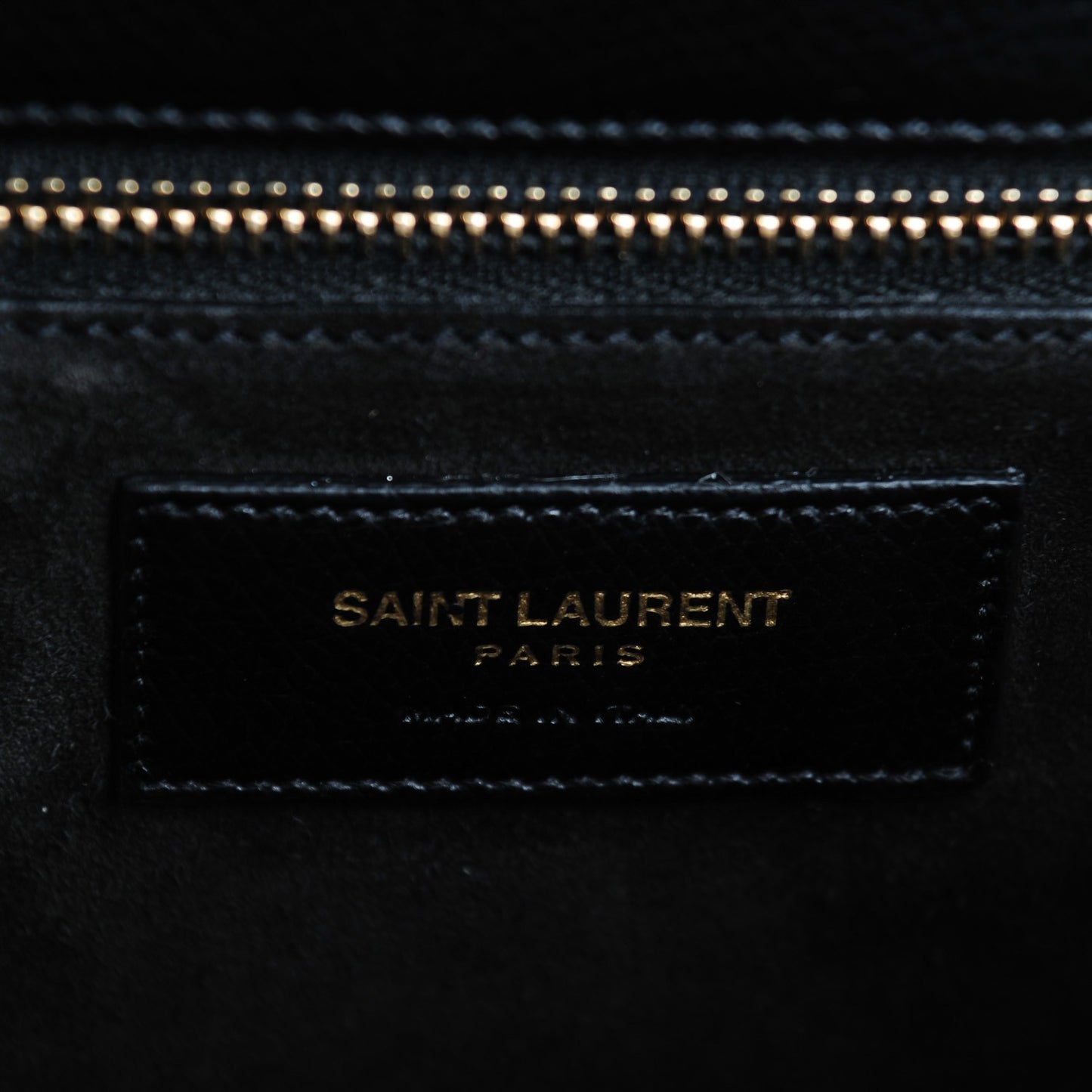 Textured Calfskin Medium Classic Monogram Universite Bag Black