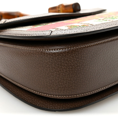 Gucci Canvas Calfskin 100 Centennial Music Medium Bamboo 1947 Top Handle Bag Multicolor 9 of 12