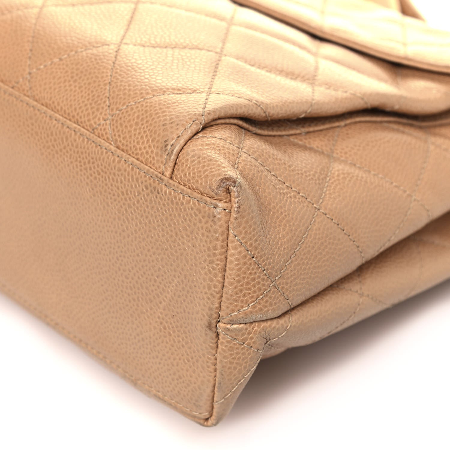 Chanel Caviar Quilted Flap Shoulder Bag Beige 9 of 11