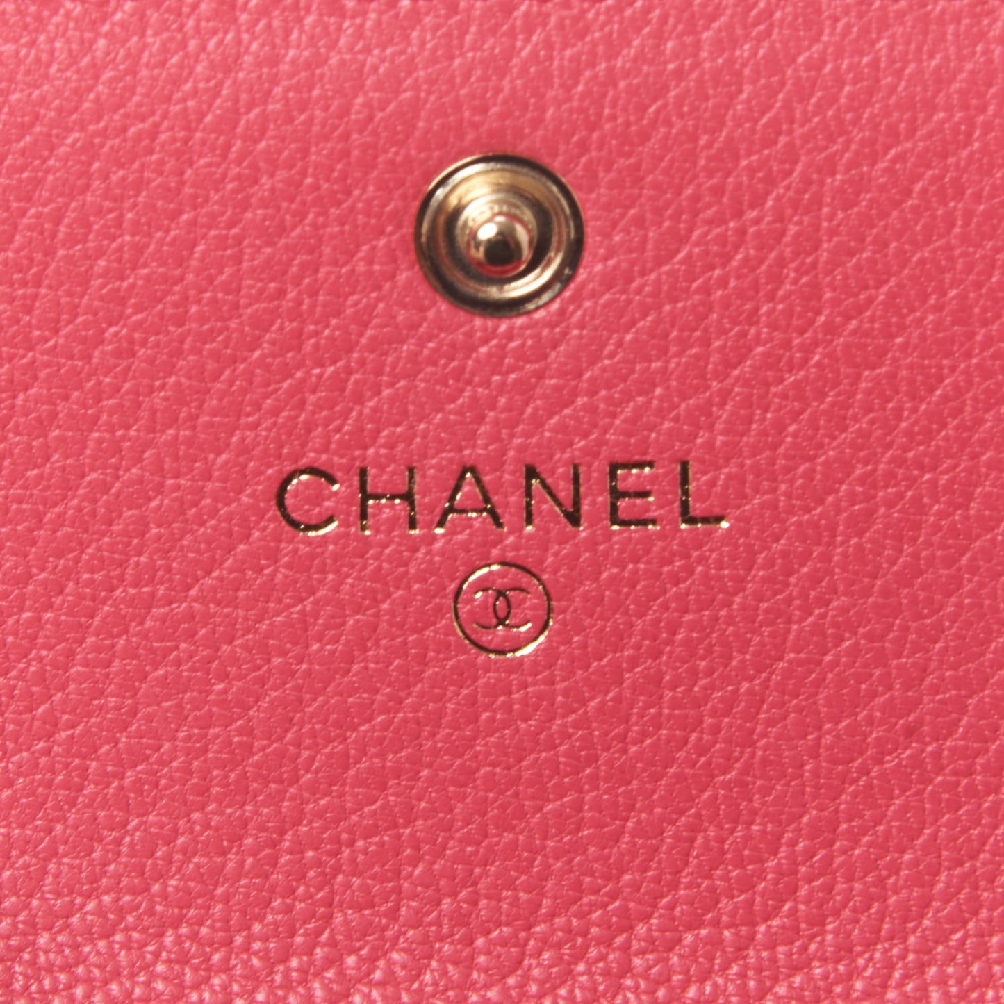 Calfskin Timeless CC Card Holder Wallet Pink