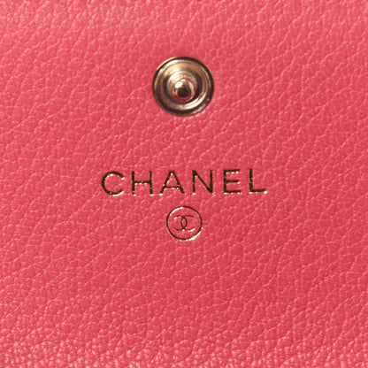 Chanel Calfskin Timeless CC Card Holder Wallet Pink 7 of 9
