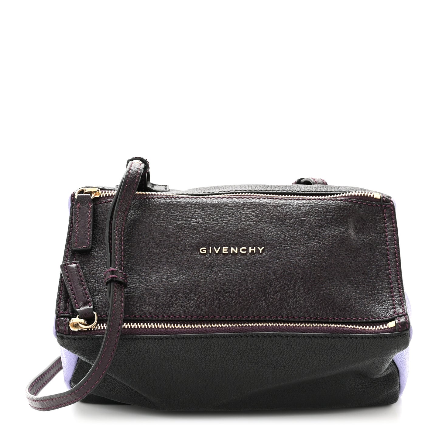 Sugar Goatskin Mini Colorblock Pandora Aubergine
