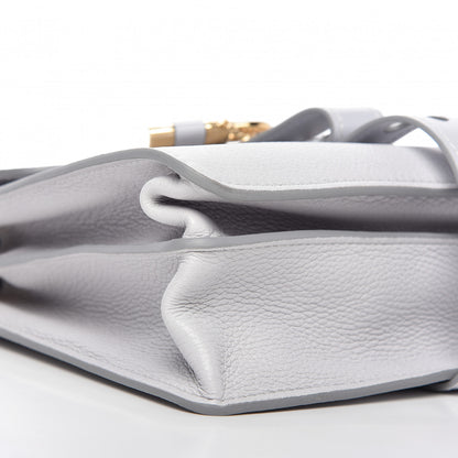 Chloe Shiny Grained Calfskin Medium Aby Day Shoulder Bag Airy Grey 6 of 8