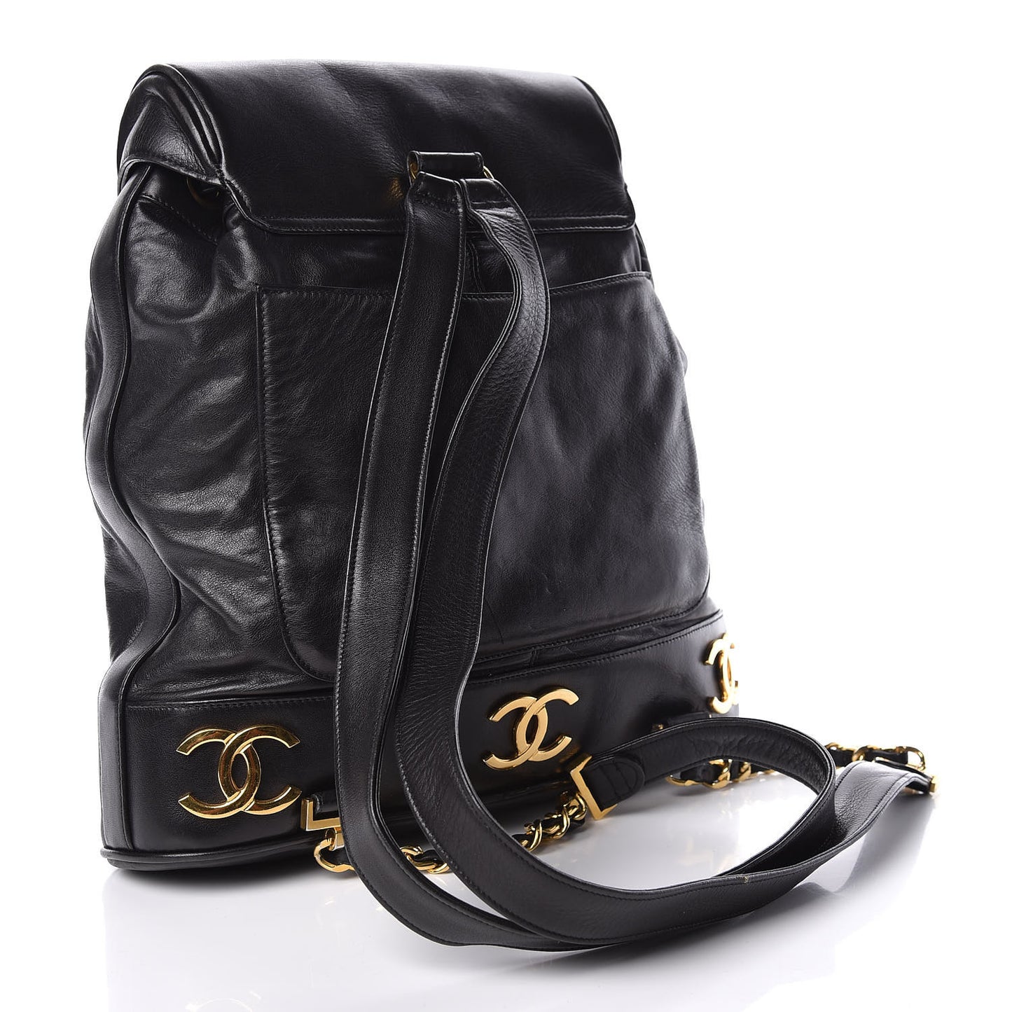 Lambskin CC Backpack Black