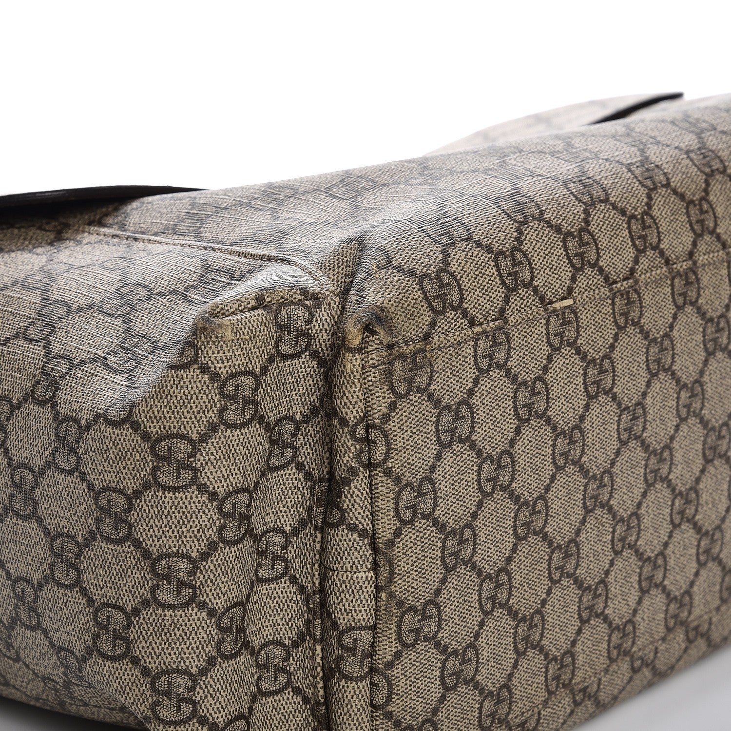 Gucci GG Plus Monogram Messenger Diaper Bag Dark Brown 12 of 16