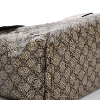 Gucci GG Plus Monogram Messenger Diaper Bag Dark Brown 12 of 16