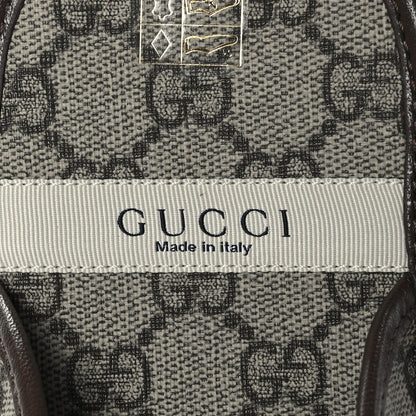 Gucci GG Supreme Monogram Granada Kid Mens Horsebit Lug Sole Mules 5.5 Beige Ebony New Acero 7 of 9