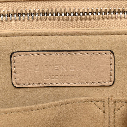 Givenchy Grained Calfskin Studded Small Shark Lock Satchel Natural Beige 6 of 10