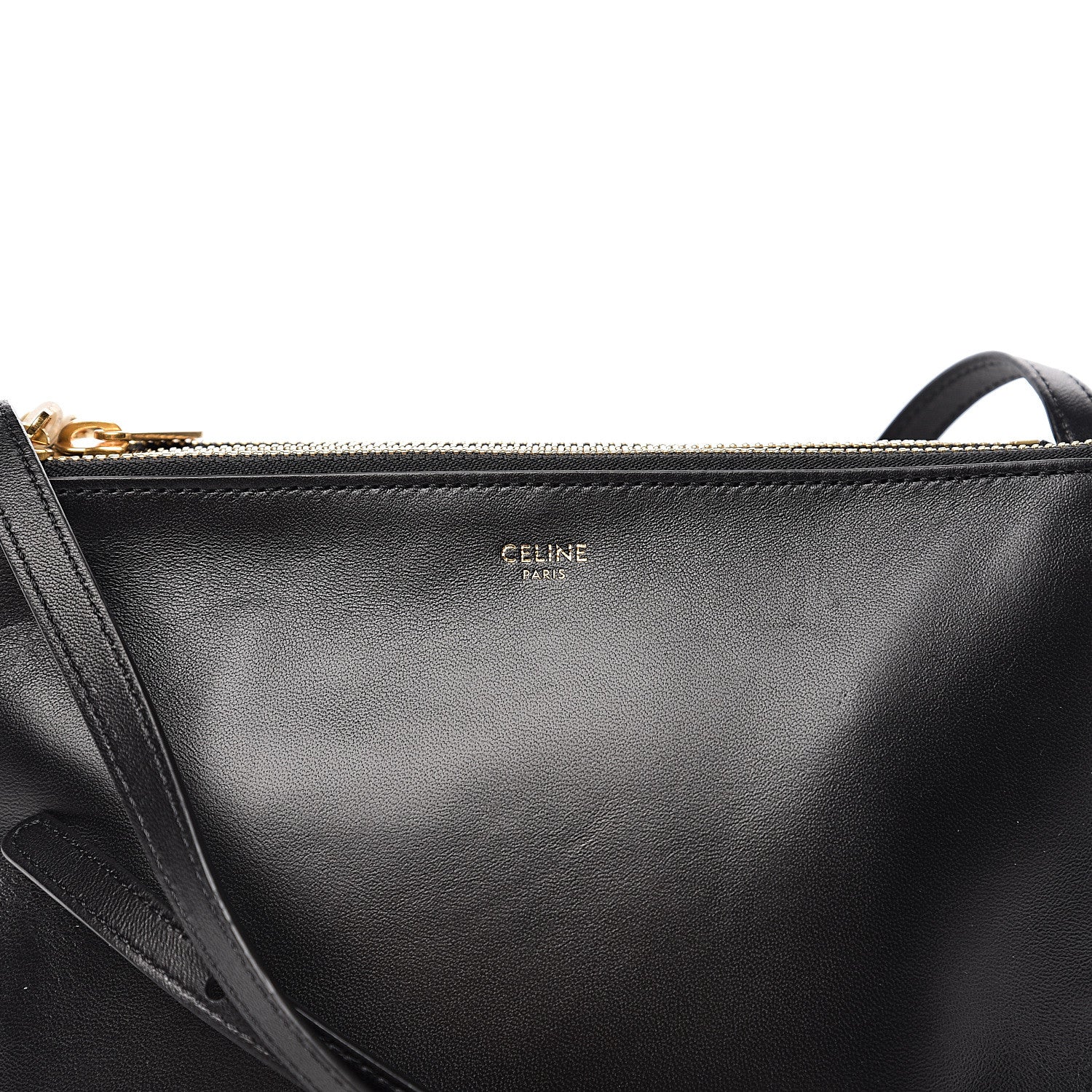 Celine Lambskin Small Trio Crossbody Bag Black 10 of 10