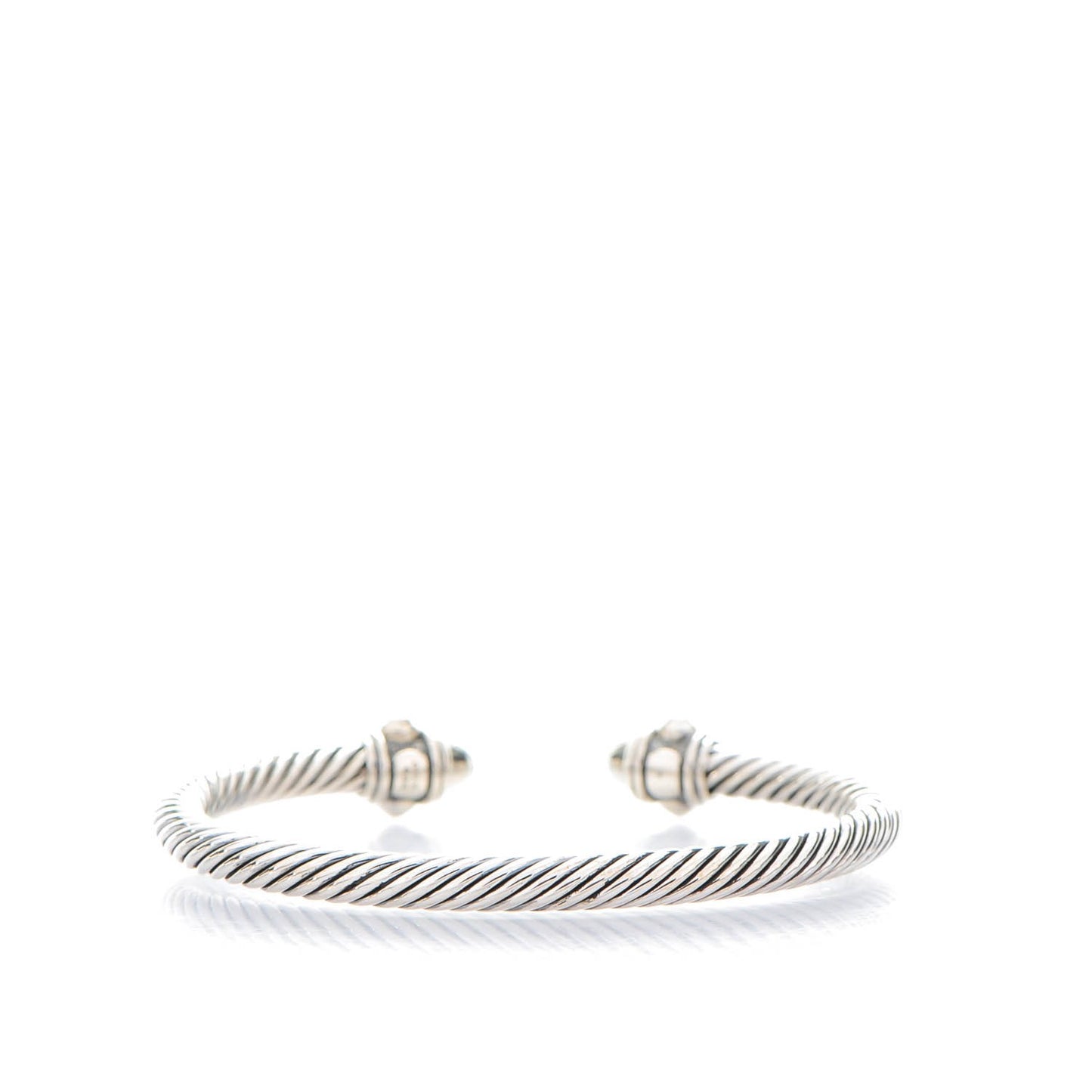 Sterling Silver Diamond 5mm Cable Renaissance Bracelet