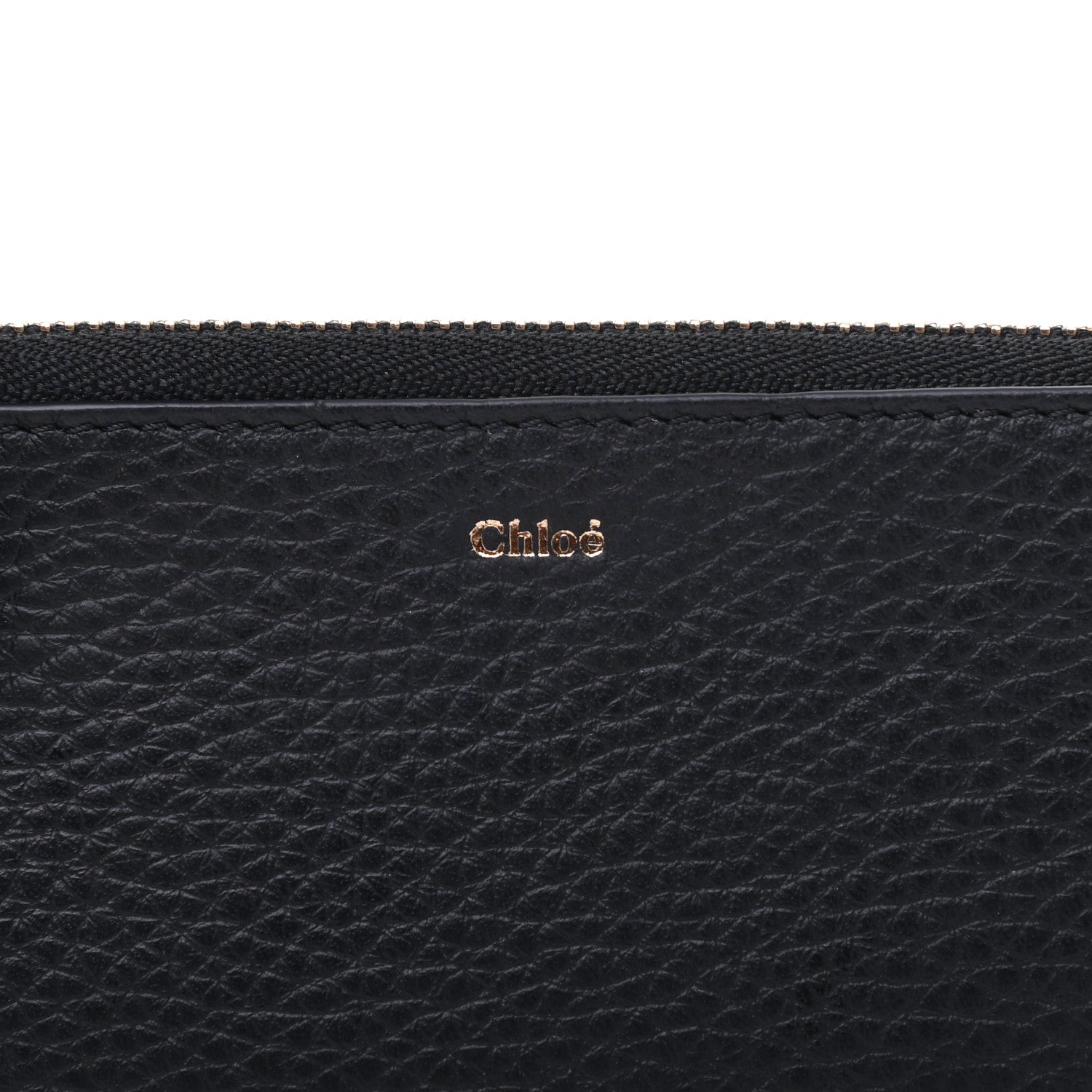 Chloe Calfskin Alphabet Purse Wallet Black 6 of 9