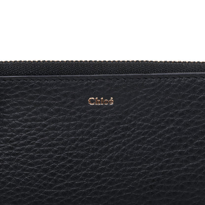 Chloe Calfskin Alphabet Purse Wallet Black 6 of 9