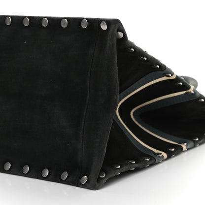 Christian Dior Suede Large Sea Book Tote Black 9 of 9