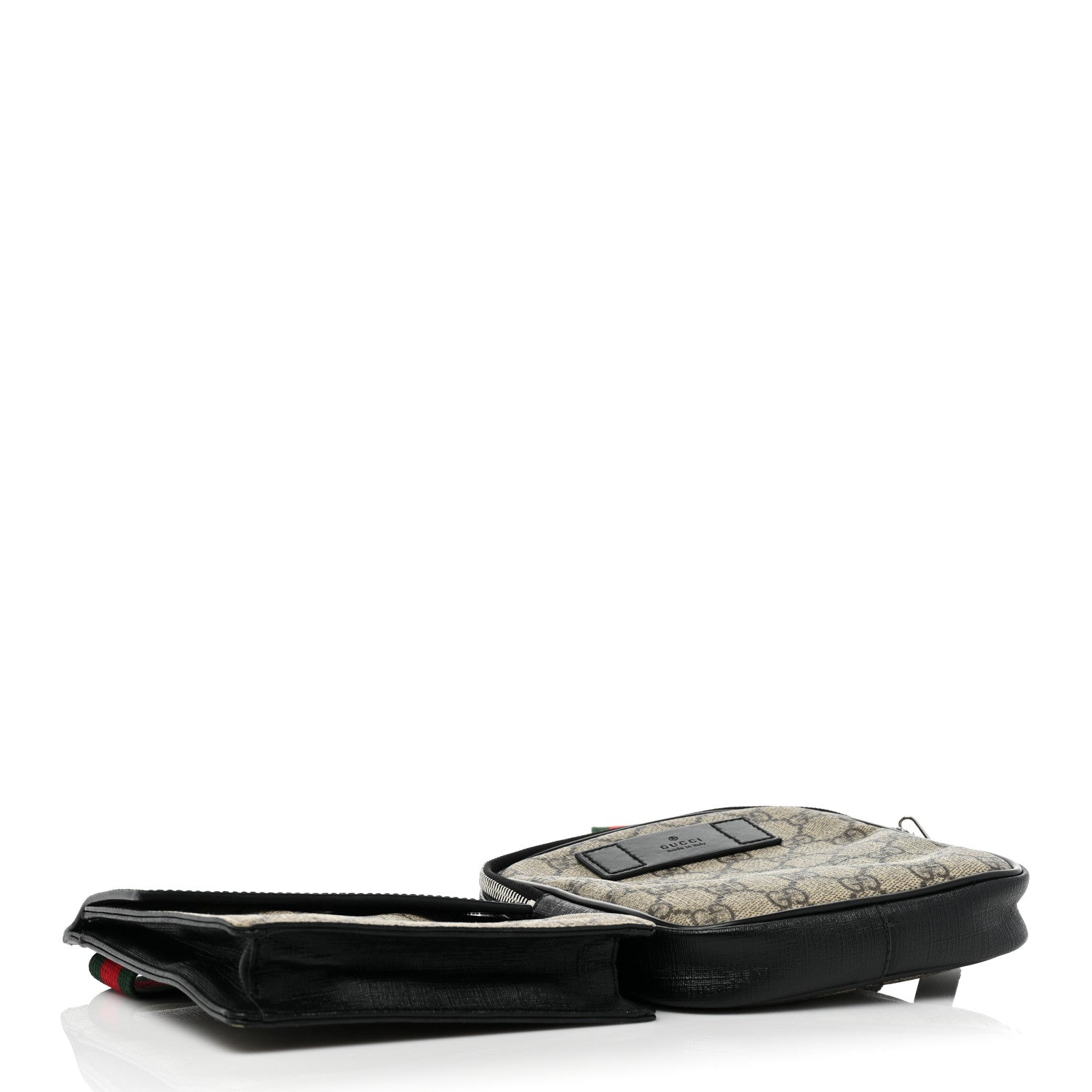 Gucci GG Supreme Monogram Web Belt Bag Black 4 of 11