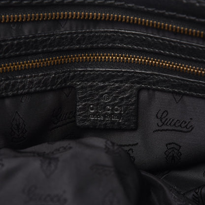 Gucci Suede Calfskin Large Babouska Studded Boston Black 7 of 15