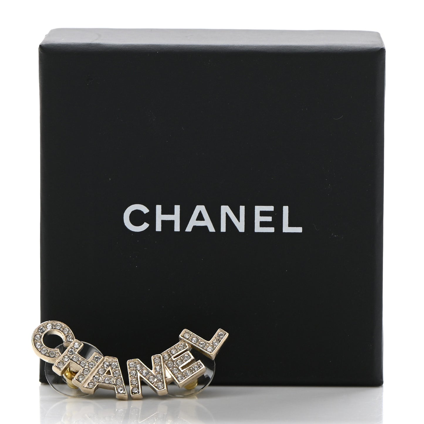 Crystal Pearl Signature Stud Earrings Gold