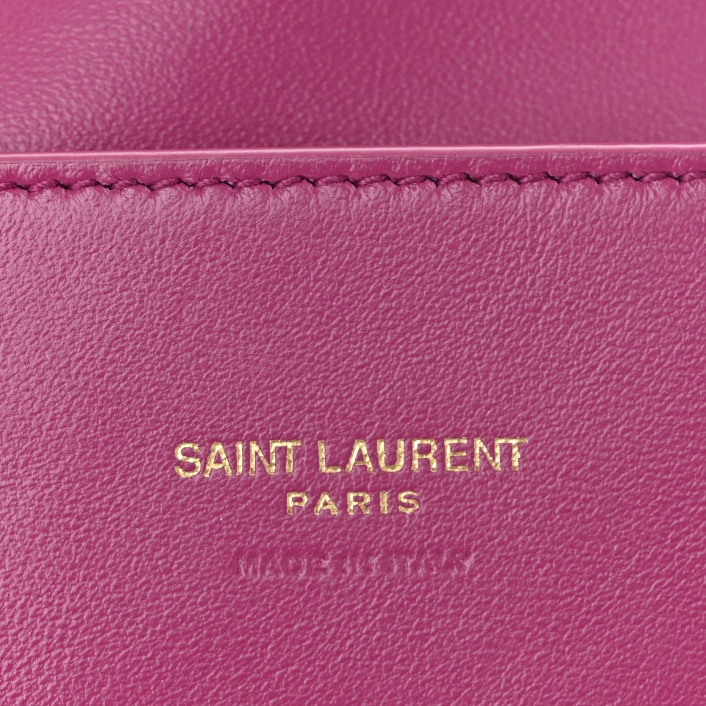 Smooth Calfskin Suede Medium Reversible Monogram Kate Satchel Rose Rubis