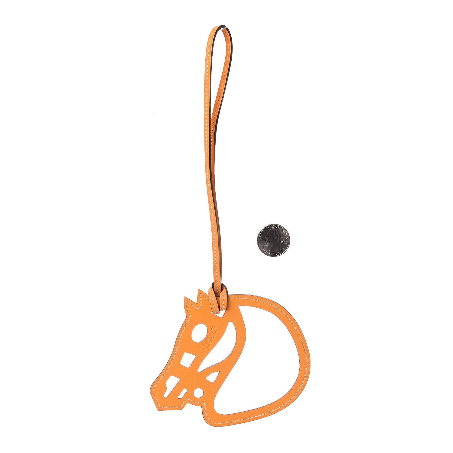 Hermes Swift Paddock Horse Bag Charm Jaune D'Or 2 of 4