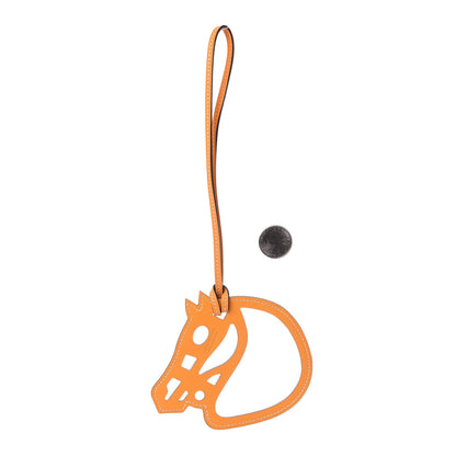 Hermes Swift Paddock Horse Bag Charm Jaune D'Or 2 of 4
