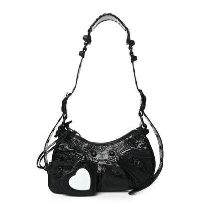 Balenciaga Agneau Arena Monochrome Le Cagole Shoulder Bag XS Black 1 of 11