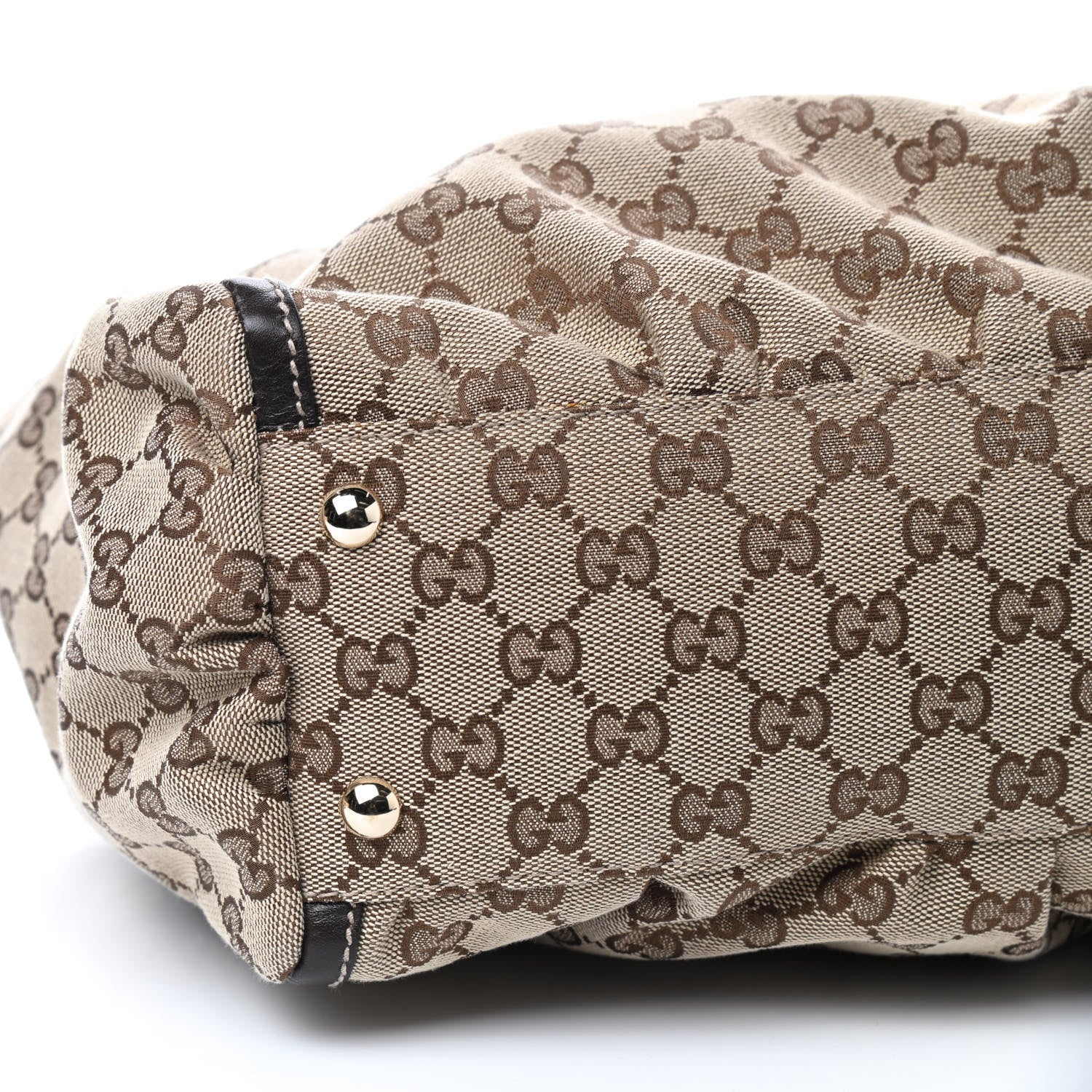 Gucci Monogram D Gold Tote Dark Brown 5 of 8