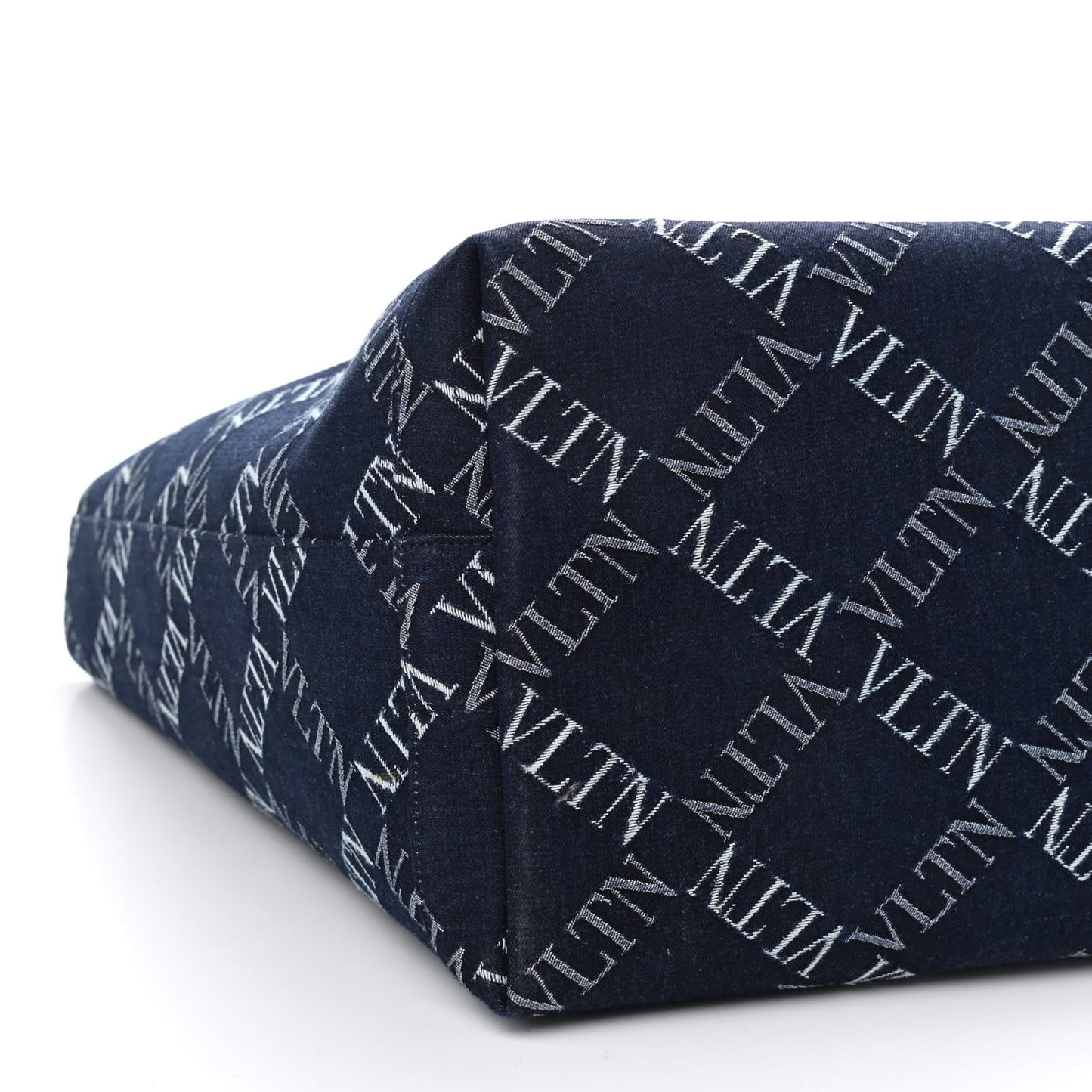 Denim Vring Logo Tote Blue