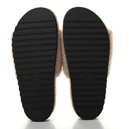 Louis Vuitton Shearling Paseo Flat Comfort Mule 40 Beige 5 of 9