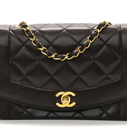 Chanel Lambskin Quilted Small Single Flap Brown 3 of 14