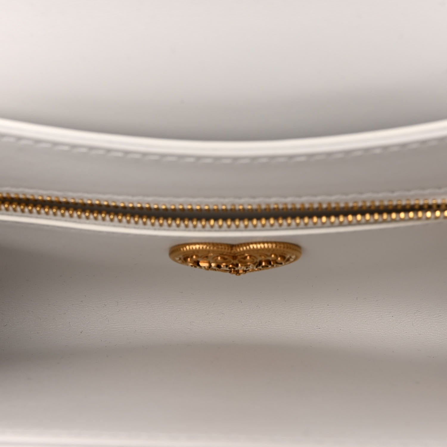 Dolce & Gabbana Calfskin Medium Devotion Crossbody Bag White 5 of 9
