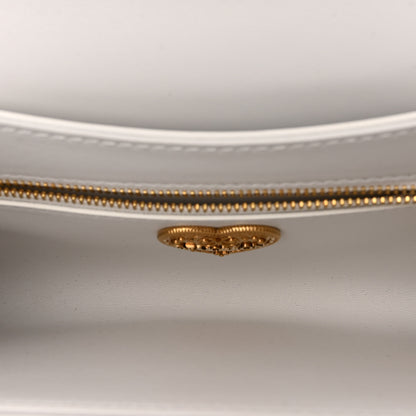 Dolce & Gabbana Calfskin Medium Devotion Crossbody Bag White 5 of 9