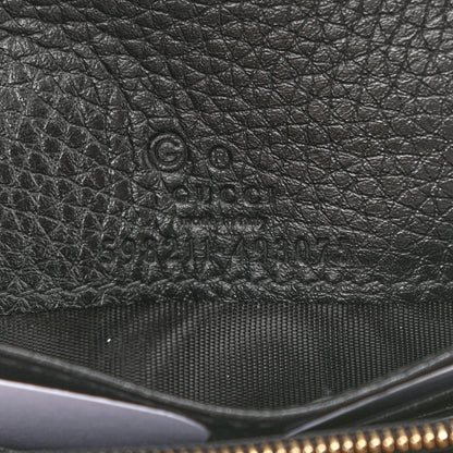 Gucci Pebbled Calfskin Soho Wallet on Chain Black 8 of 9