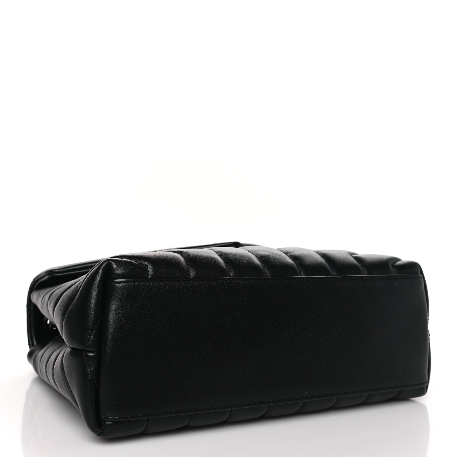 Saint Laurent Calfskin Y Quilted Monogram Monochrome Toy Loulou Crossbody Bag Black 4 of 10