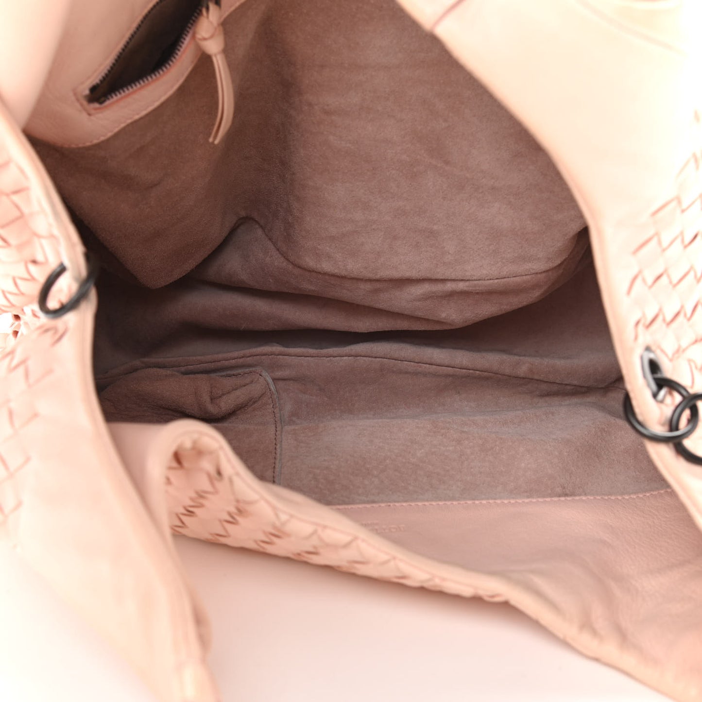 Nappa Intrecciato Medium Campana Flamingo