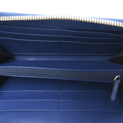 Gucci Guccissima Zip Around Wallet Blue 5 of 7